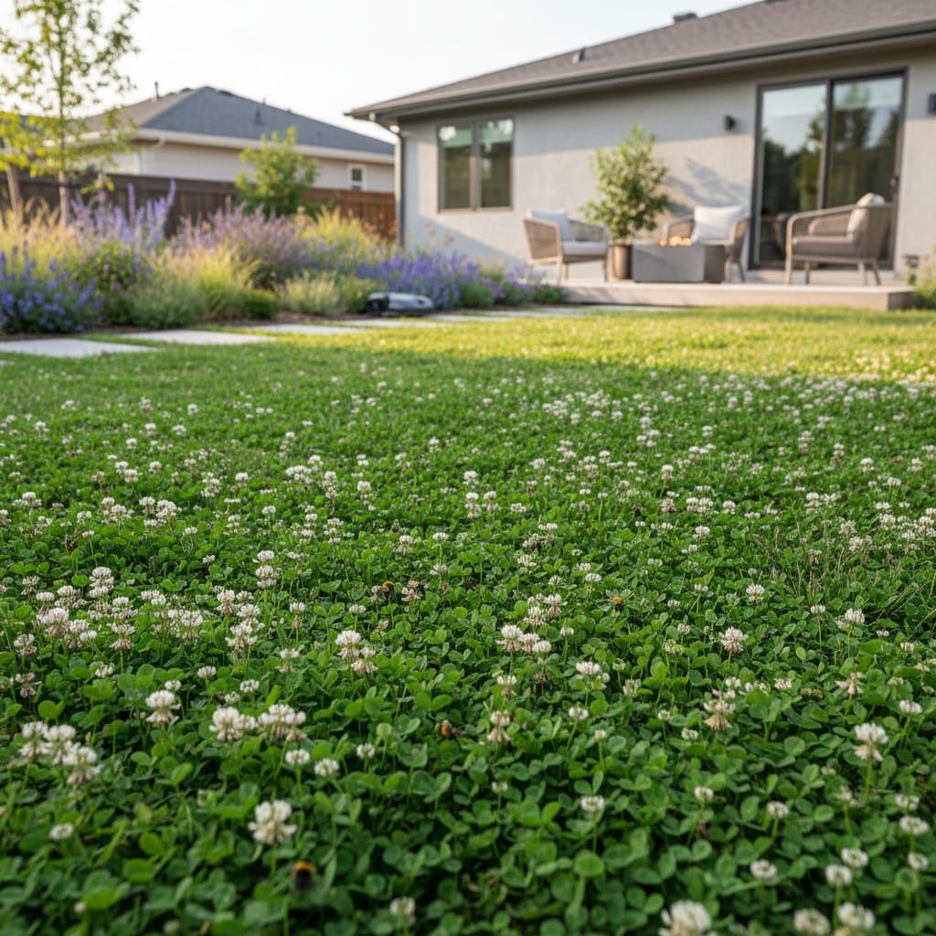 Featured image for Clover Lawns Need 75% Less Water Than Traditional Grass