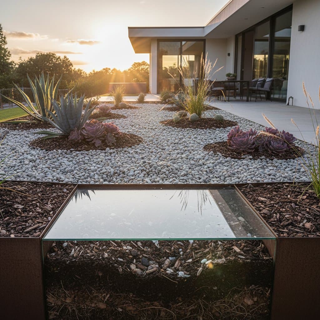 Featured image for Gravel Over Mulch Locks in Moisture, Cuts Maintenance