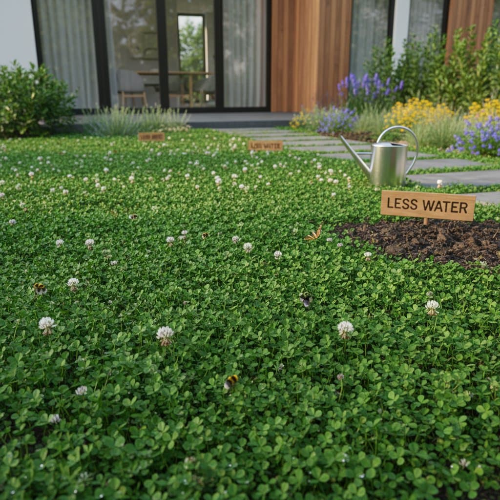 Featured image for Why Clover Lawns Need Less Water Than Grass