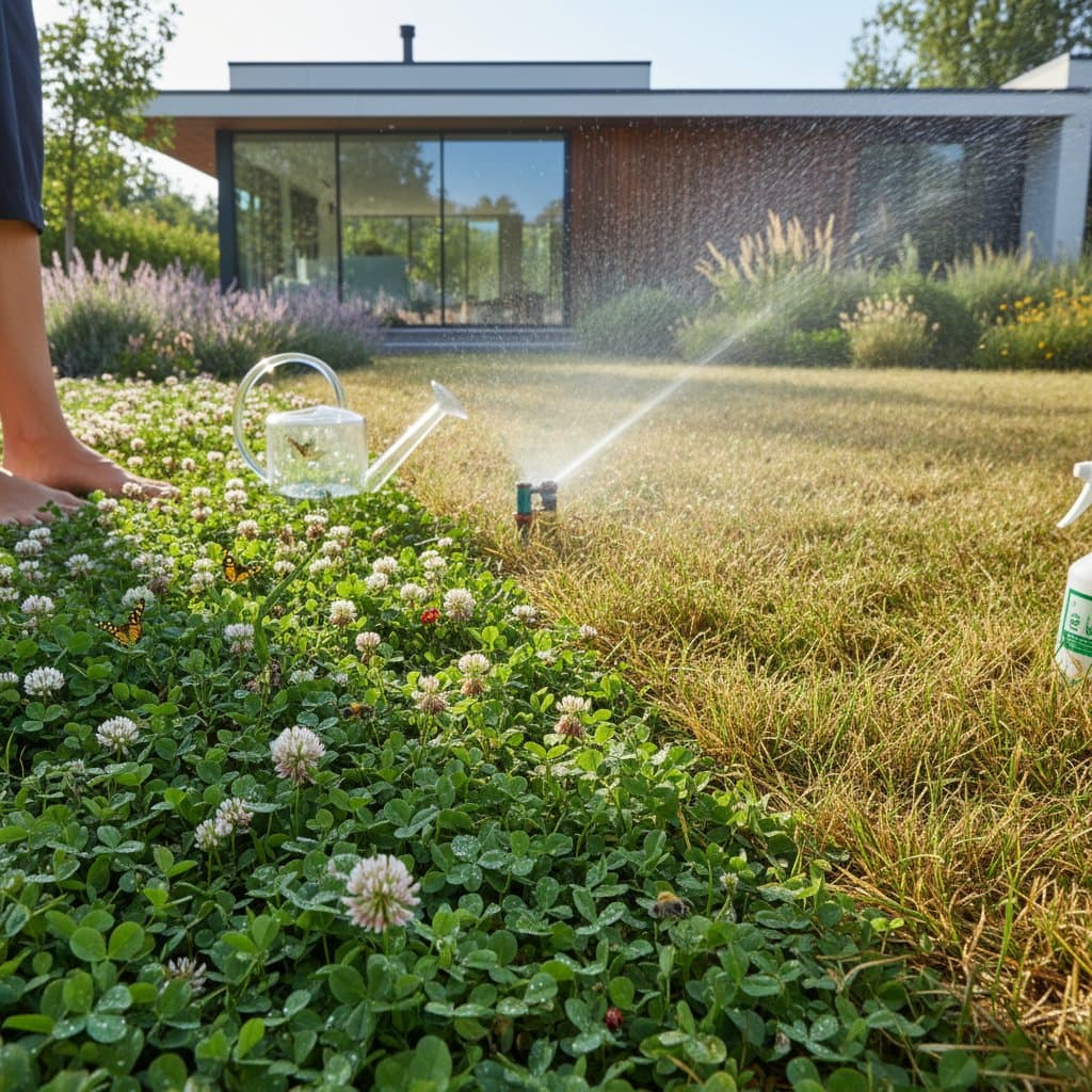 Featured image for Why Clover Lawns Outshine Grass for Eco Yards