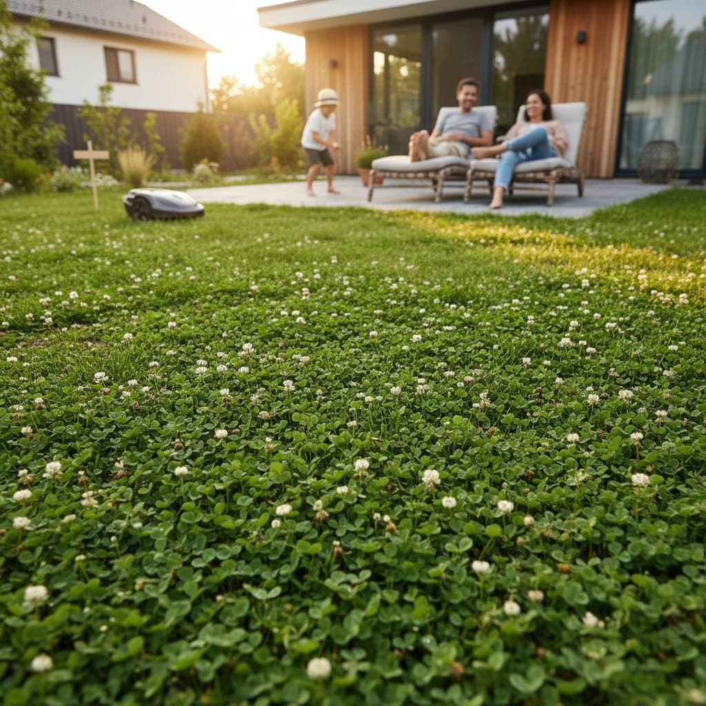 Featured image for Why Clover Lawns Cut Maintenance and Stay Green