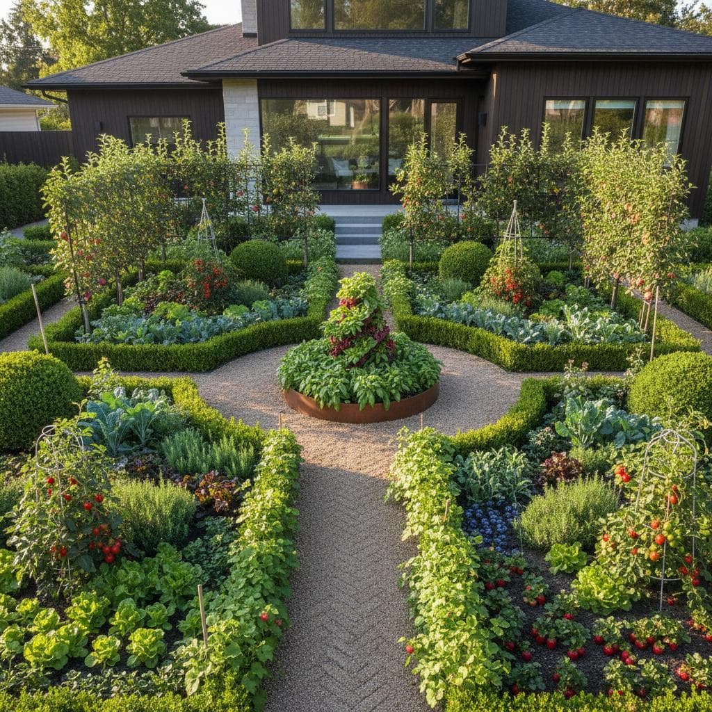 Featured image for Edible Front Yards That Look Like Formal Gardens