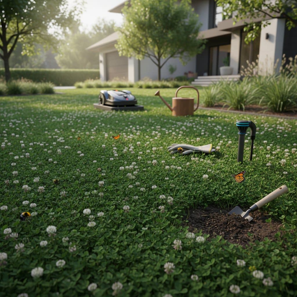 Featured image for Clover Lawns Cut Mowing While Feeding Your Soil