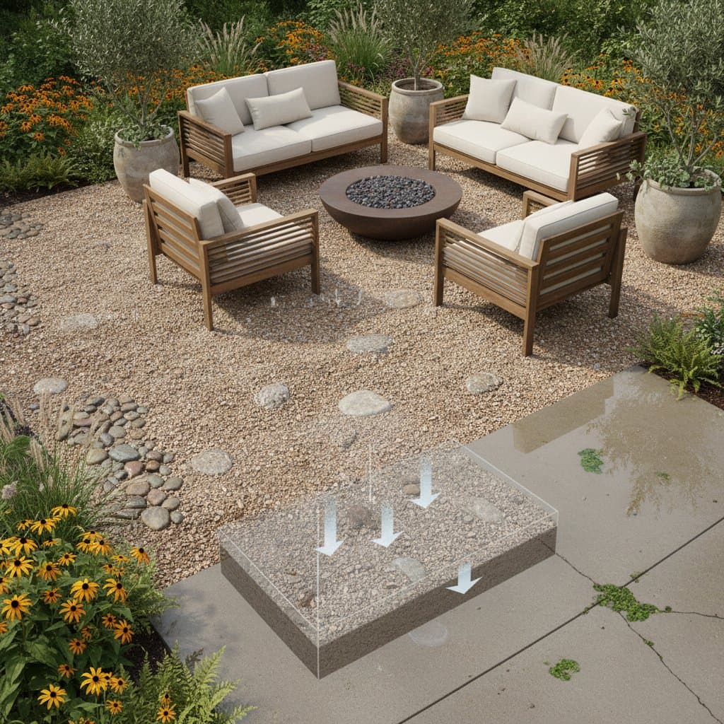 Featured image for Why Gravel Patios Drain Better Than Concrete
