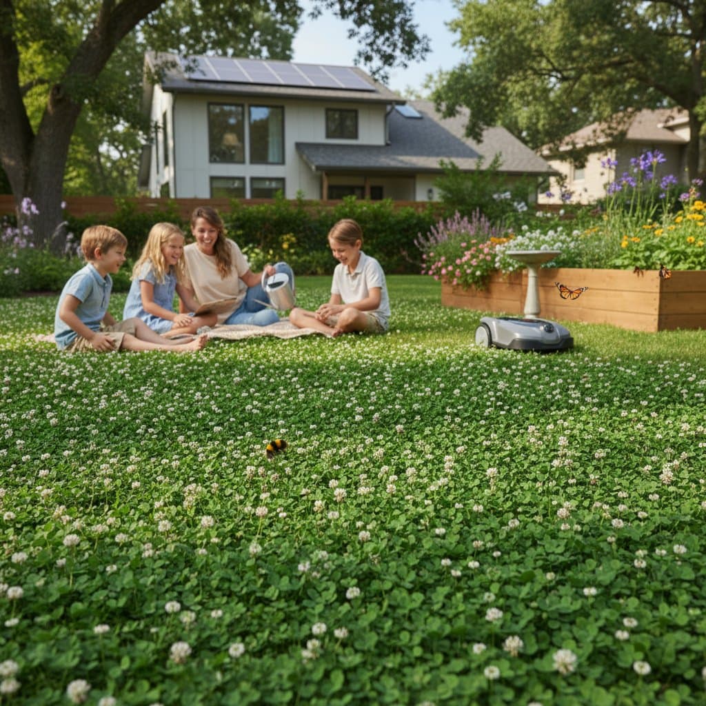 Featured image for Why Clover Lawns Cut Maintenance by Two-Thirds