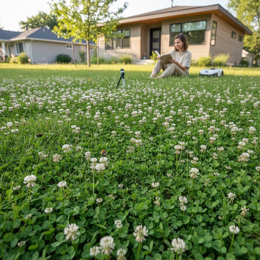 Featured image for Why Clover Lawns Cut Maintenance by Two-Thirds