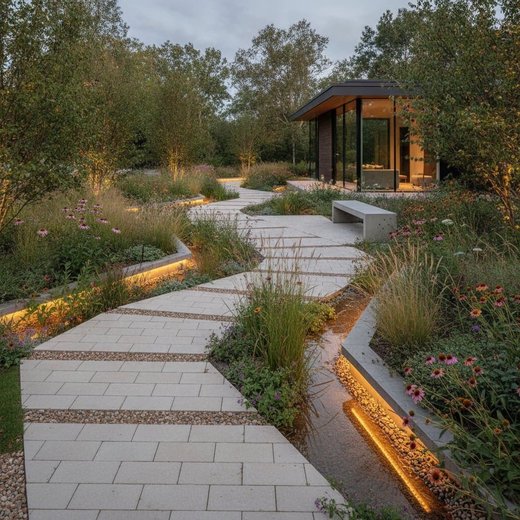 Featured image for Bioswale Walkways Turn Runoff Into Living Design