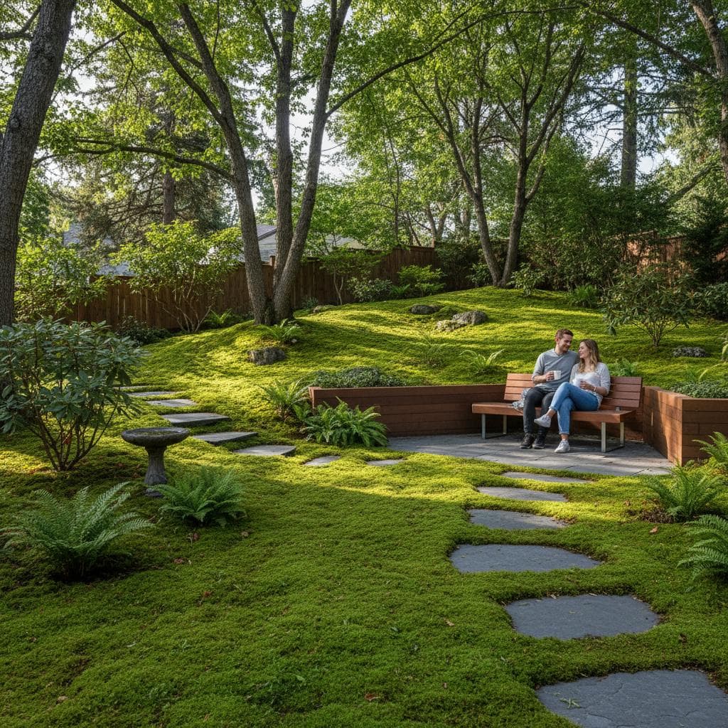 Featured image for Moss Lawns Replace Grass on Steep Slopes by 2026